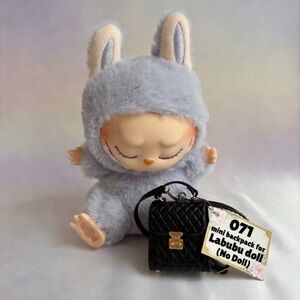 071, Mini Black Backpack for Labubu Doll(No Doll)